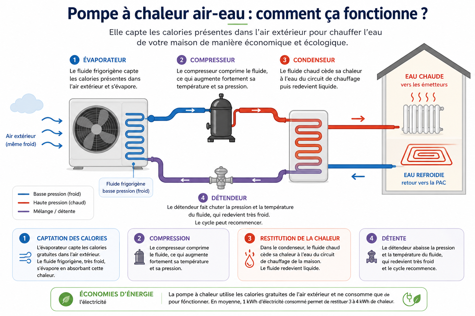 fonctionnement pompe à chaleur