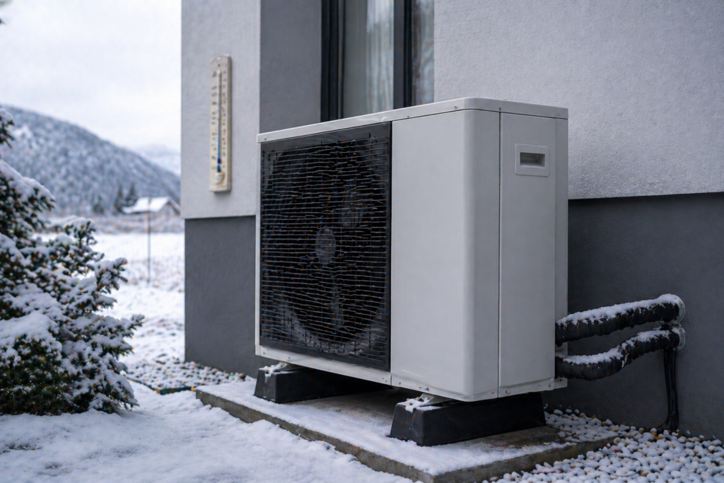 Fonctionnement pompe à chaleur air-eau par hiver très froid