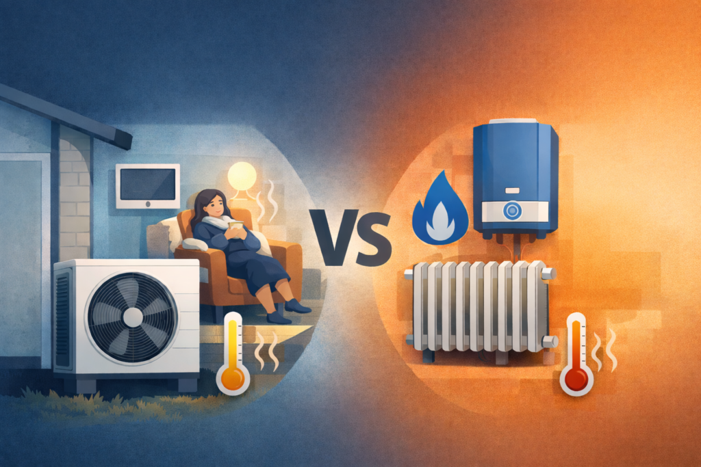 PAC vs chaudière : confort