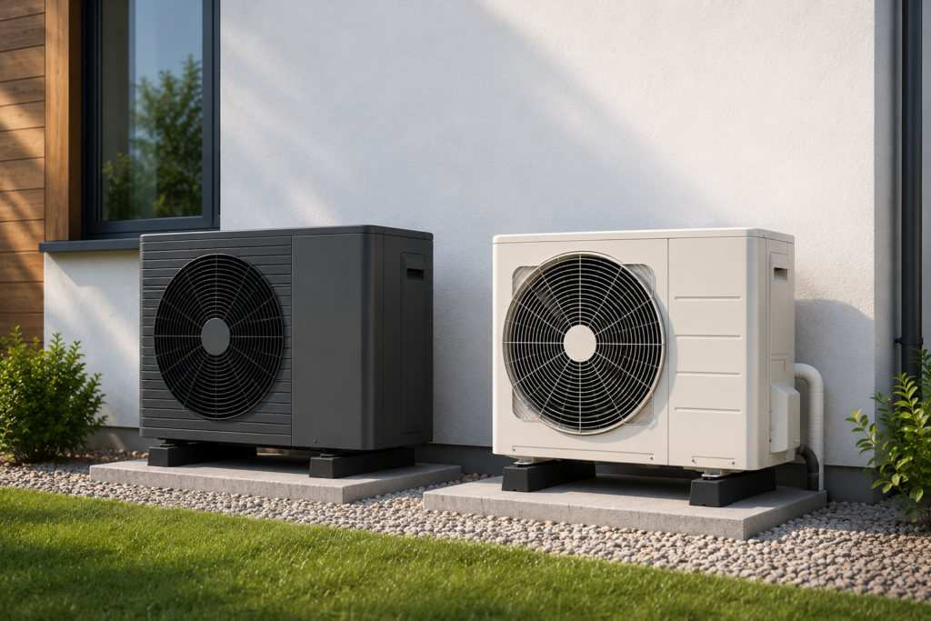 comparaison technologies pompe à chaleur air-eau